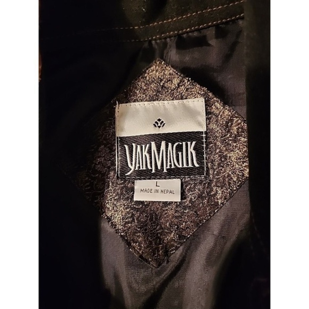 YAK MAGIK Nepal Mixed Materil Denim Jacket Sz‎ L one of a kind - Picture 3 of 6